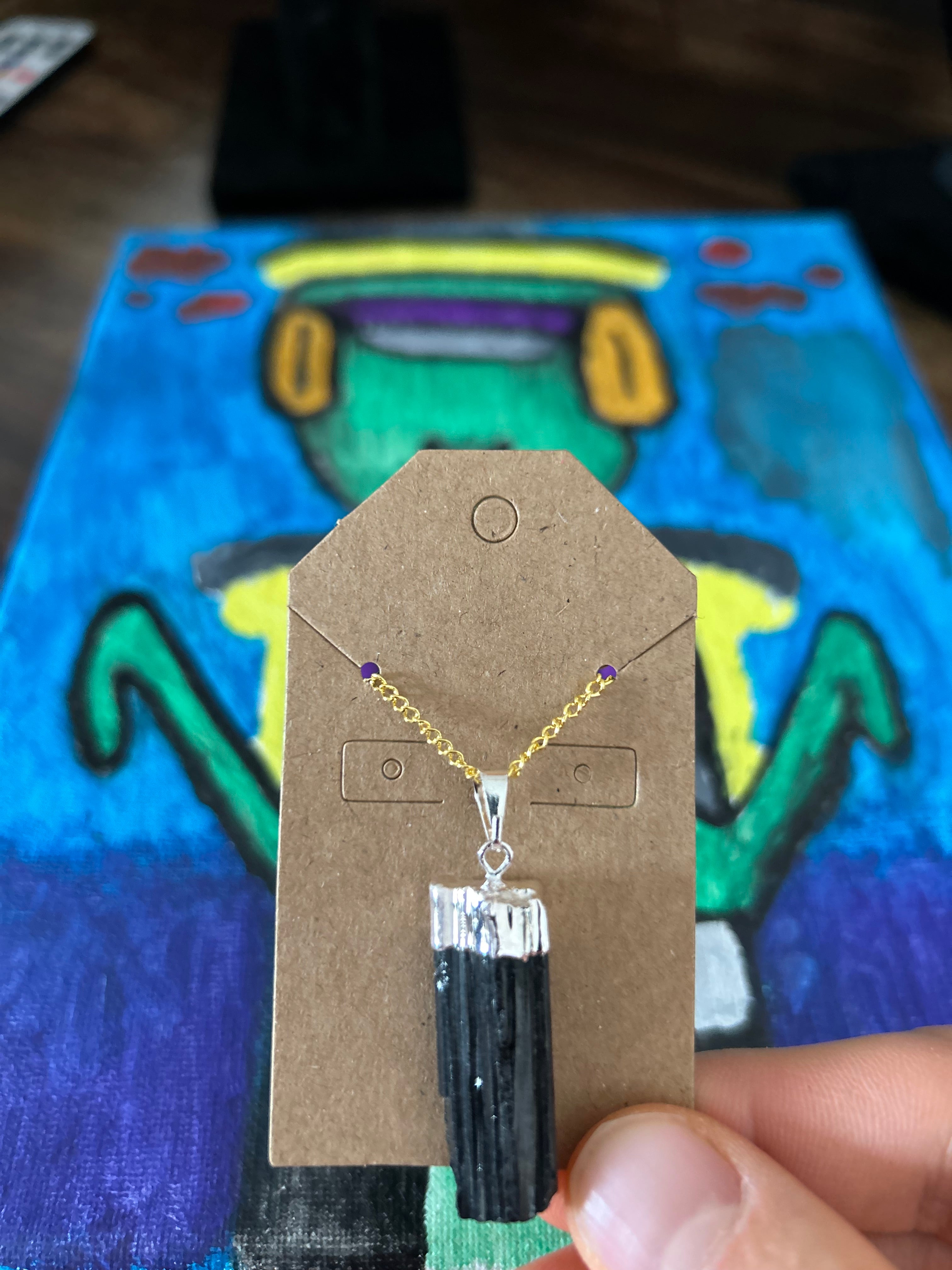 Authentic Black Tourmaline Protective Necklace