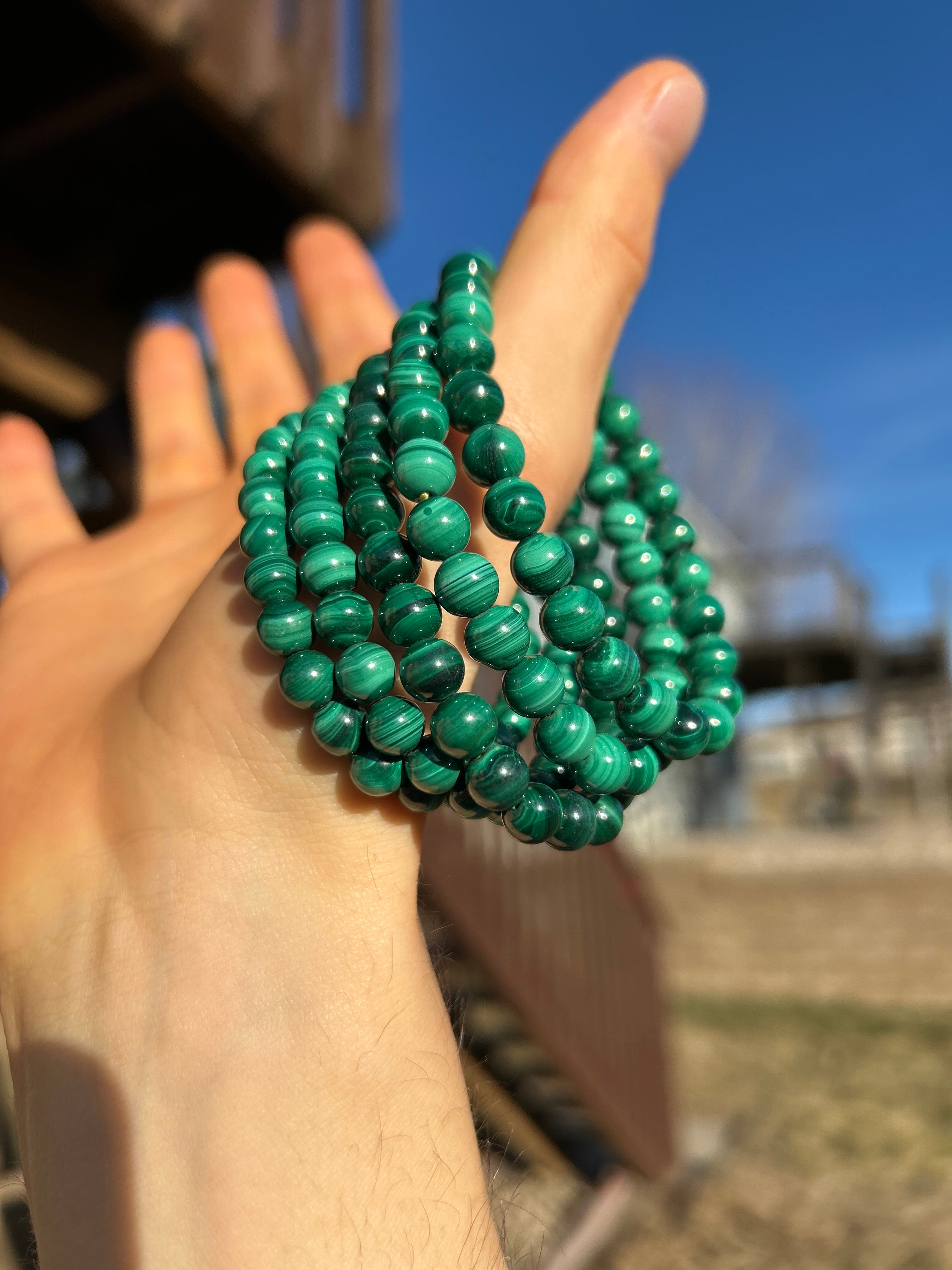 Authentic Malachite Bracelet (Large)