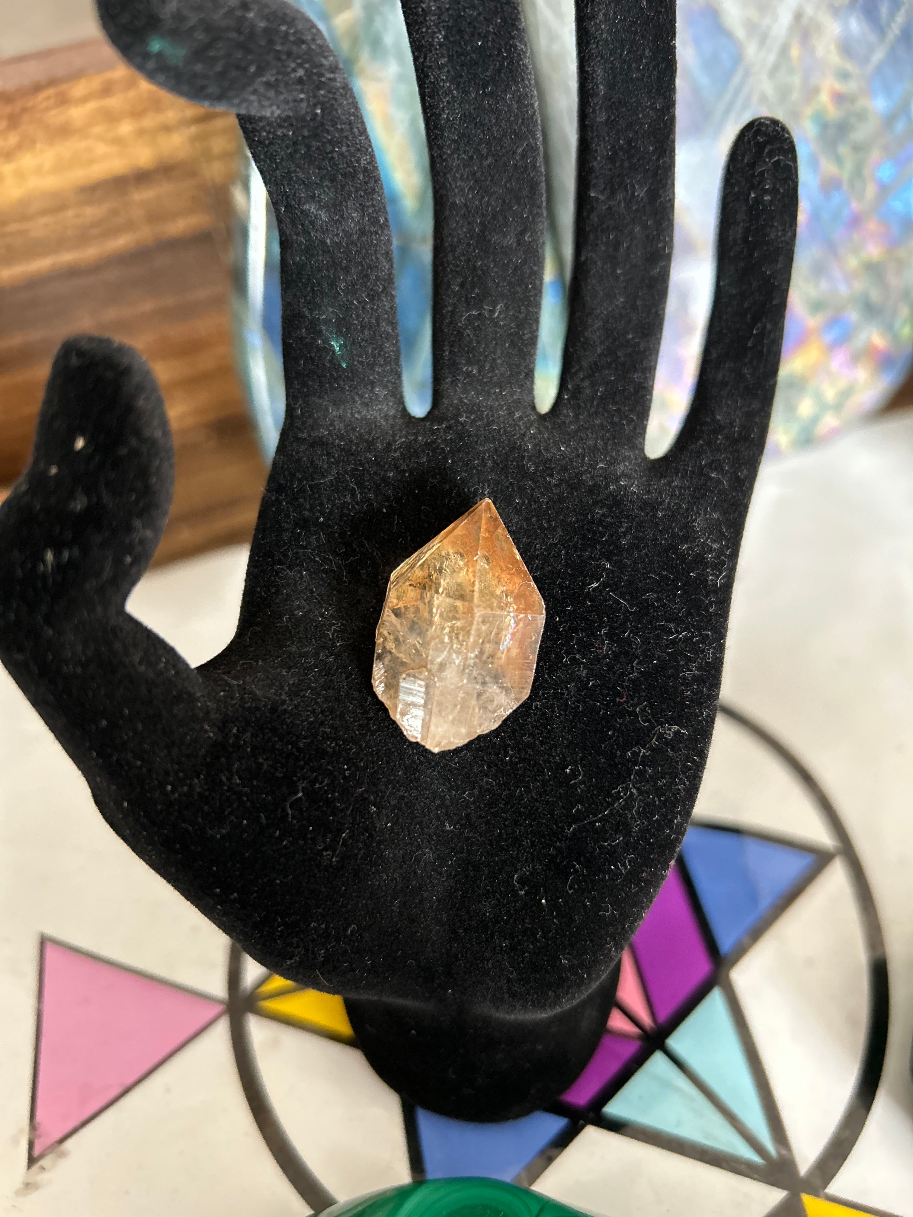 Authentic Natural Congo Kundalini Citrine Crystal Adjustable Necklace