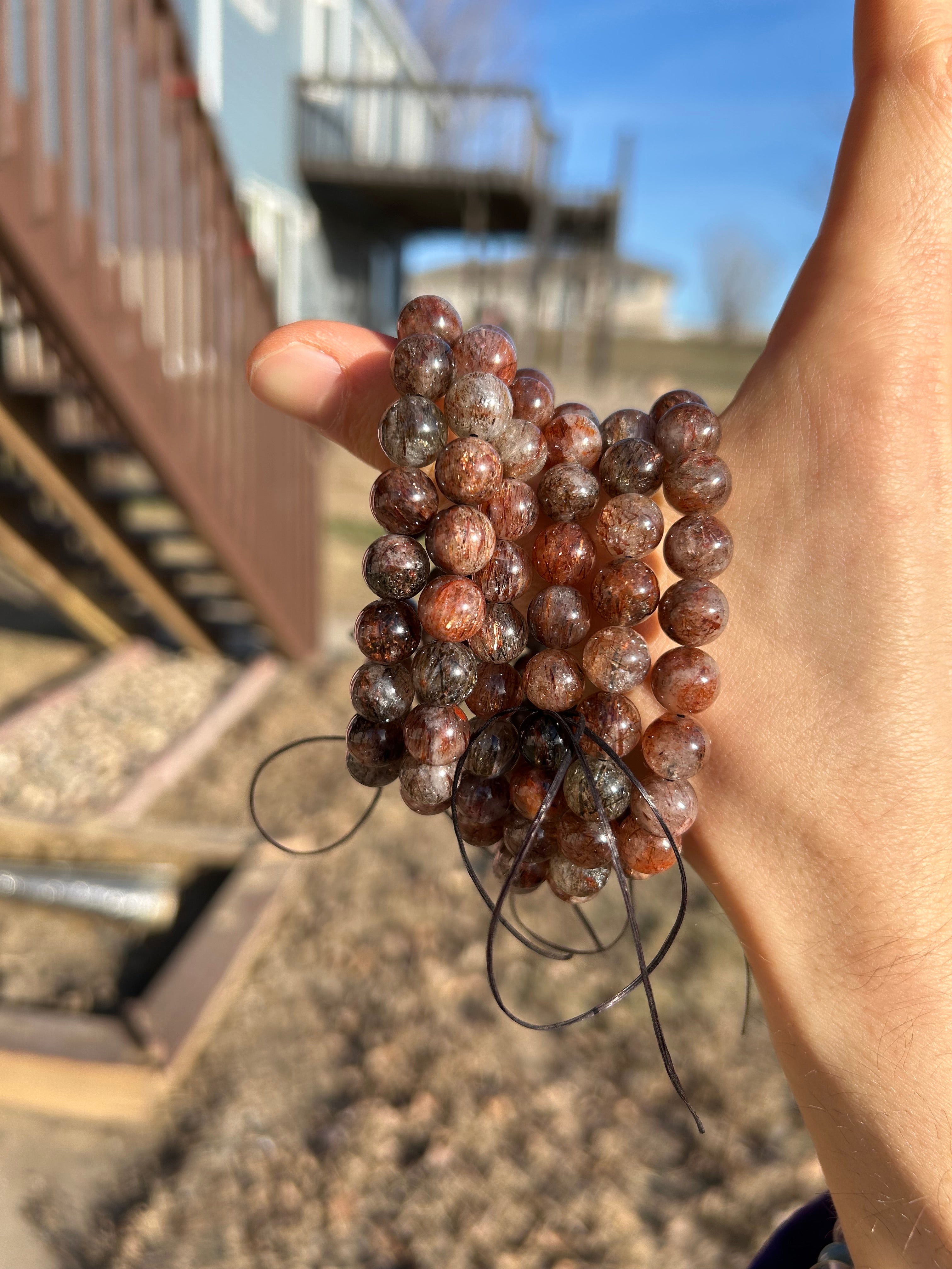 Beautiful Fire Quartz Crystal Bracelet