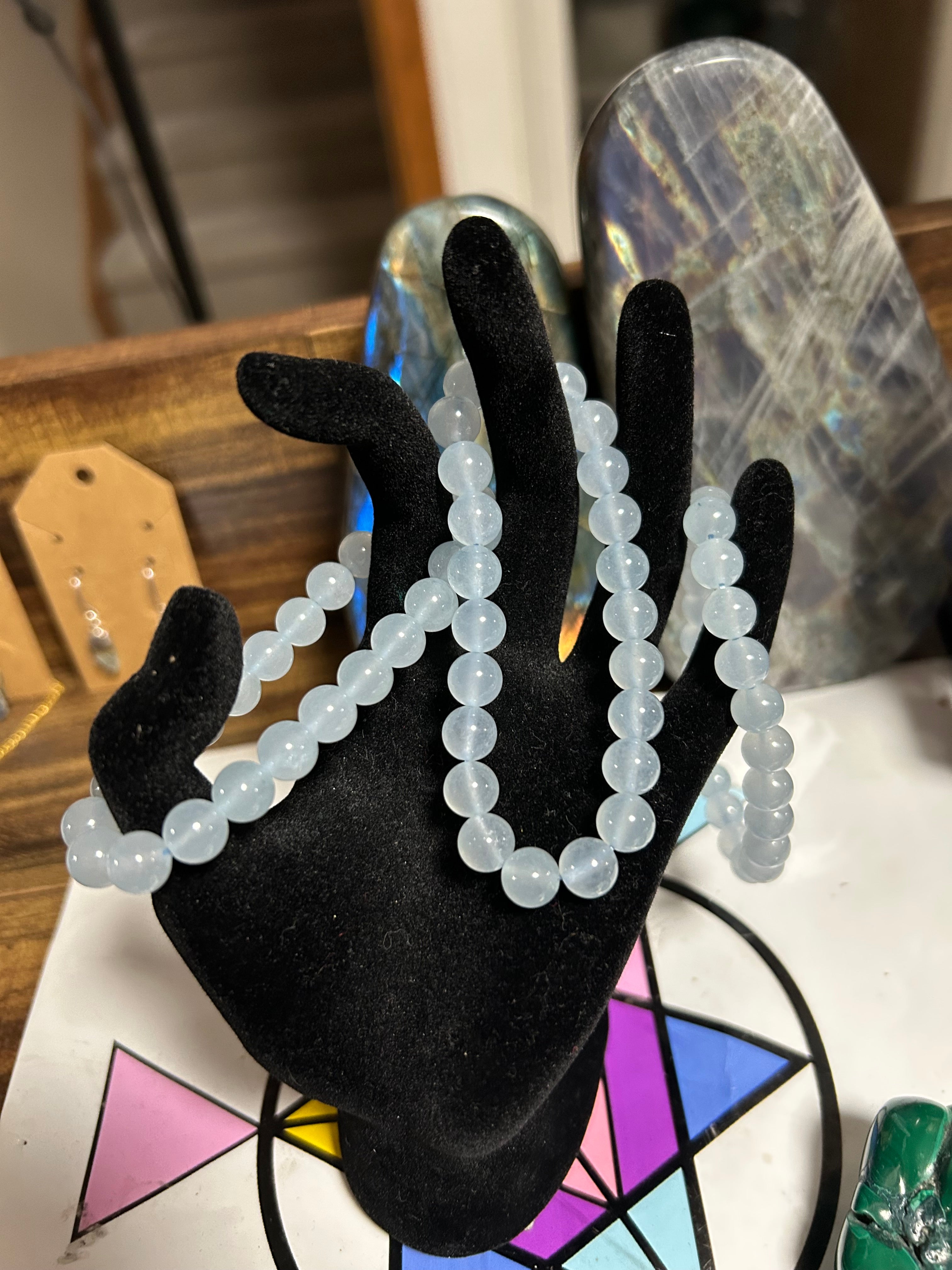 Authentic Aquamarine Crystal Bracelet (Small Size)