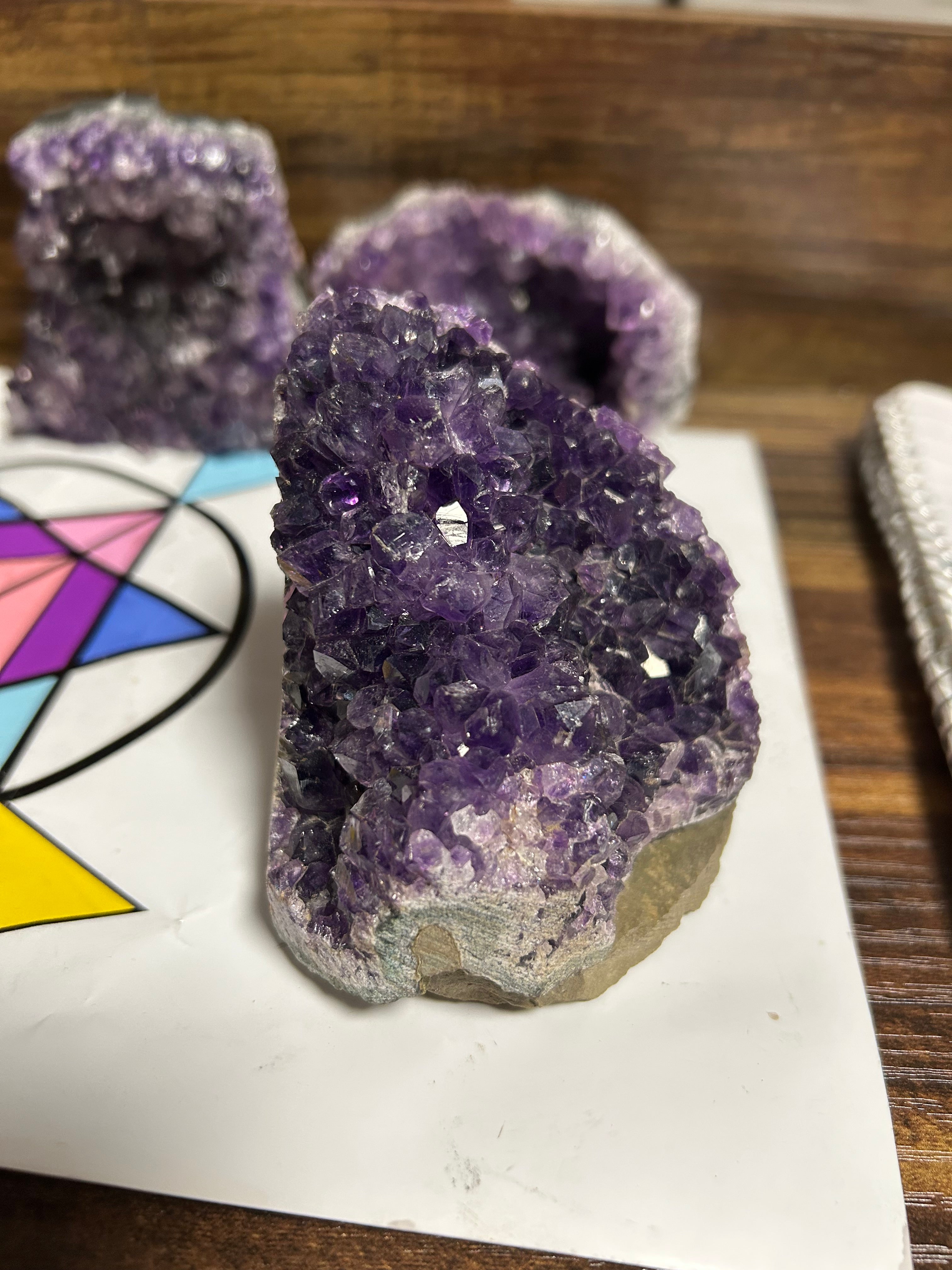 Juicy Uruguayan Amethyst Cut Base