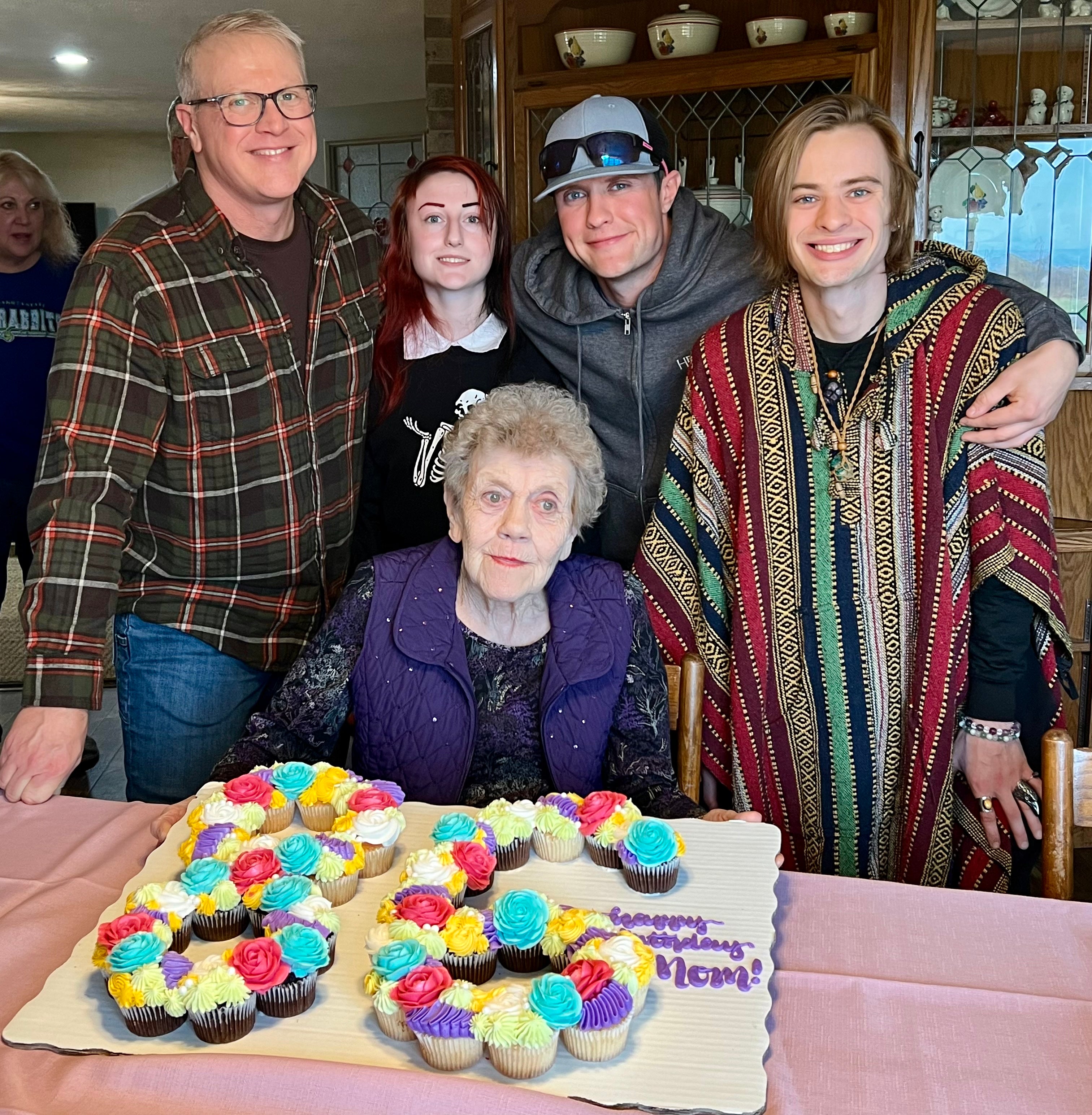 My last picture with my grandma. I love her so much. I am so grateful for my family. Thank you all.